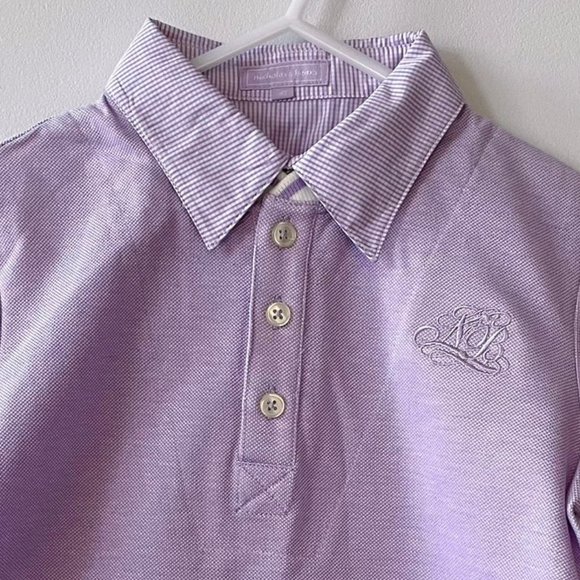 Nicolas & Bears Light Purple Short Sleeves Cotton Polo - Picture 2 of 4